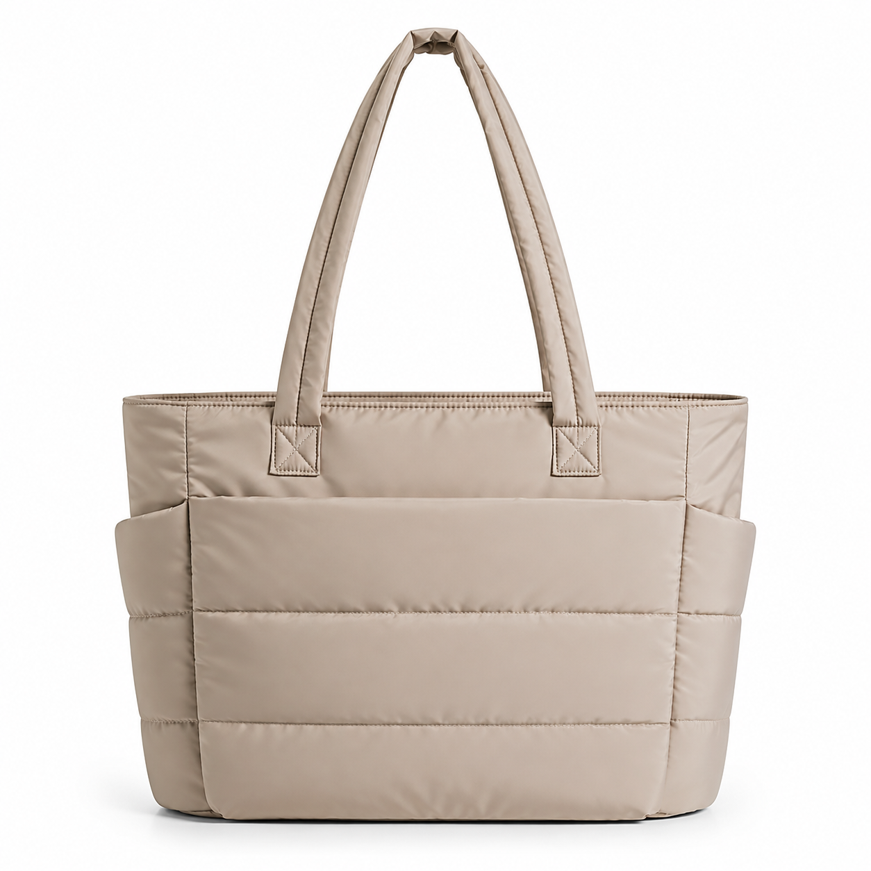 Bolso Tote Puffer para Mujer, Bolsa Acolchada Ligera de Gran Capacidad con Compartimento para Laptop, Bolsa Casual para Trabajo, Viajes y Compras