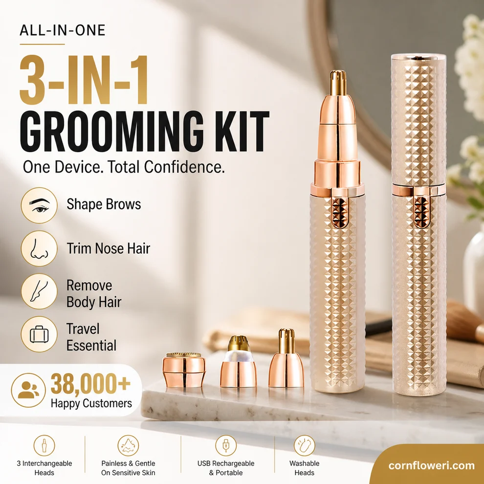 ⏳Time-Limited Special⏰Portable Electric Eyebrow Trimmer – Interchangeable Heads 🪒