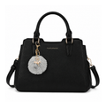 Bolso Satchel Mujer Elegante con Pompon – Diseño PU Premium con Correa Ajustable