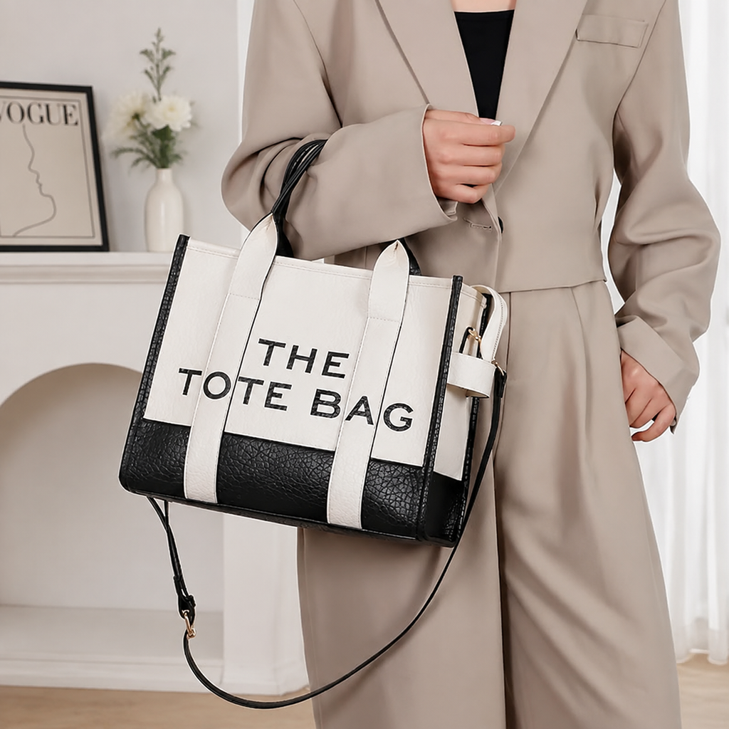 Lunaver Women's Tote Bag – Premium PU Leather Shoulder Handbag