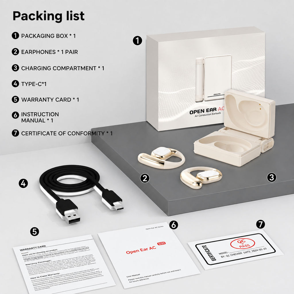 ⏳Time-Limited Special⏰Wireless Noise-Canceling Bluetooth 6.0 Earbuds 🥤, 145-Hour Ultra-Long Battery Life 🥳, IPX5 Waterproof Sports Earphones 🚲