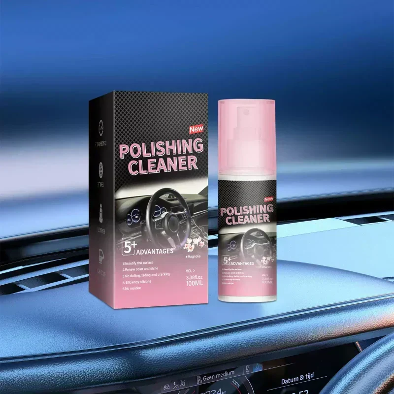 🚗 BUY 2 GET 1 FREE ! 🔥 Car Interior Polish Cleaner – Deep Cleaning, Restores Shine & Non-Toxic Formula ✨