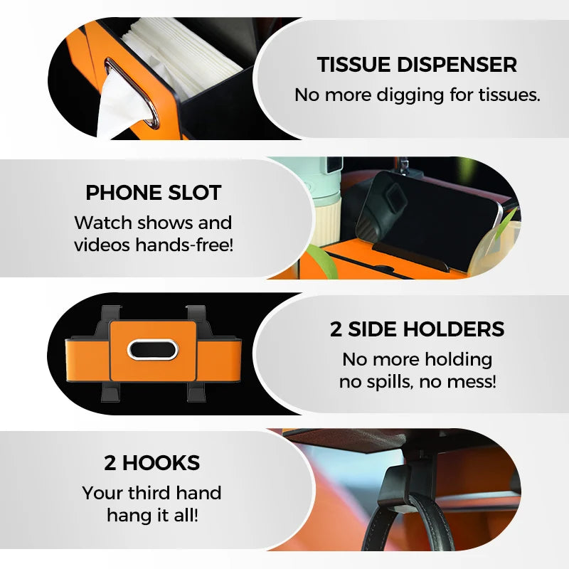 Car Multifunctional Seat Back Waterproof Storage Bag