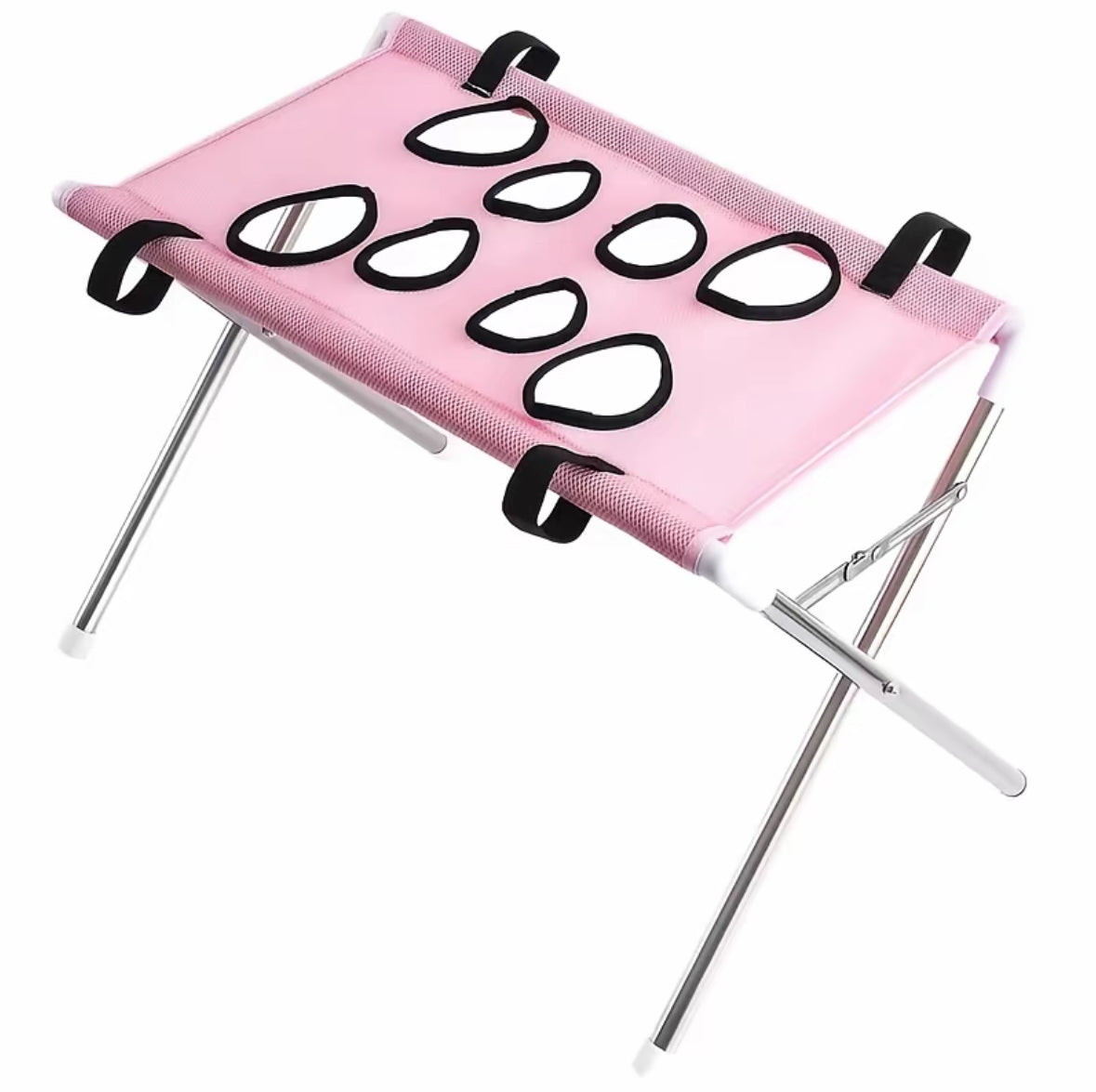 Hands-Free Pet Bathing & Grooming Stand – Foldable 2-in-1 Support Table for Small Dogs & Cats